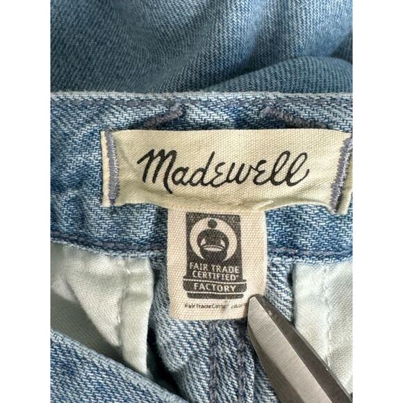 Madewell Low-Slung Straight Cargo Jeans in Coleman Wash NK883 Size 23 - Picture 6 of 12